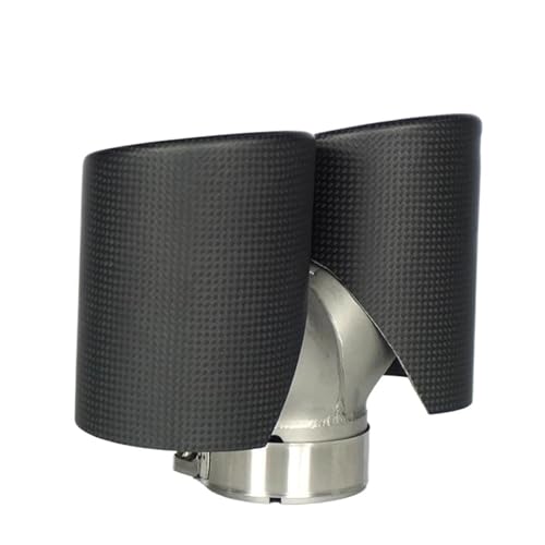 Embouts d'échappement carbone double sortie 2x89mm pour relooker un pot usé