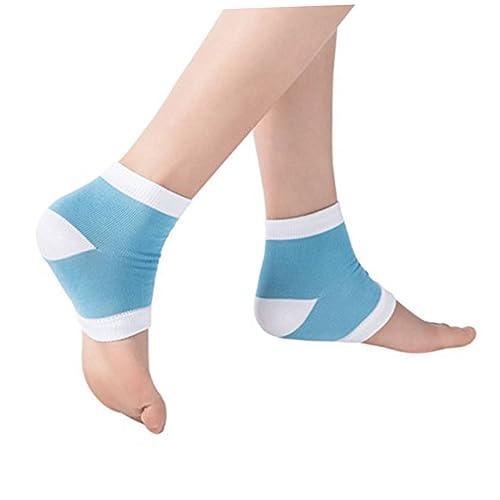 FRCOLOR Socks Moisturizing Gel Heel Socks Dry Cracked Skin Repair Comfort Open Toe One Size