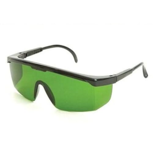 Capacete de Proteção Obra e Óculos de Segurança RJ Alça Regulável EPI (Verde)