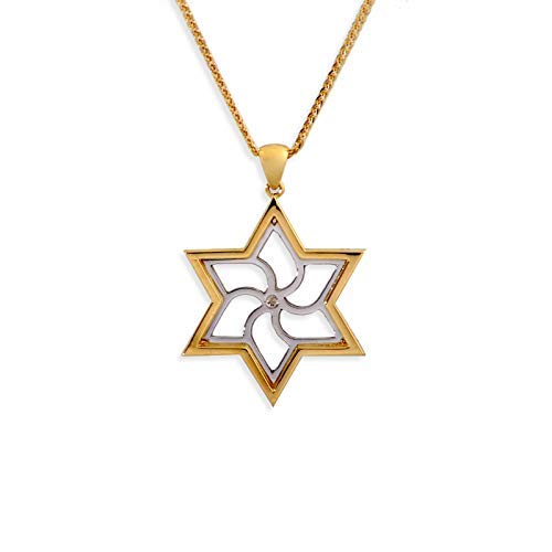 14K gold Star of David pendant 