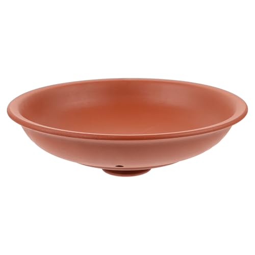 RUNROTOO Tapa de Olla de Cerámica Marrón para Cazuela de 4.5 a 6 Litros con Diseño Único de Asa y Fácil de Limpiar, Adecuado para Familias Cocina