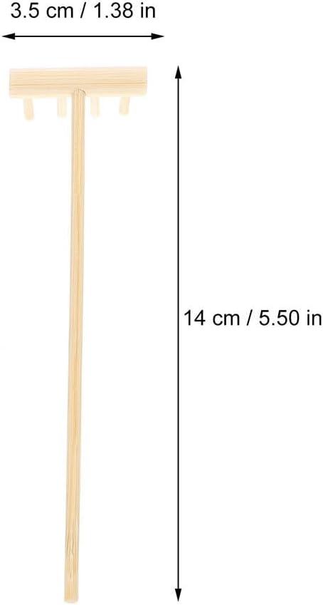 YARNOW 60 Pcs Mini Zen Garden Rakes Bulk, Miniature Sand Rake for Tabletop Meditation and Decorative Sandbox Accessories