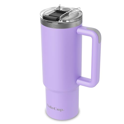 SoleCup. 30oz Travel Mug with Handle, Lid and Two Straws, Drinks Stay Hot for 8 Hours and Cold for 24 Hours - Image 2