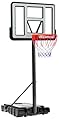G GX9 Portable Outdoor Basketball Hoop Adjustable 4.8-10ft: Basketball Goal System for Kids, Teens & Adults in Backyard/Driveway/Indoor, 44 Inch Shatterproof Backboard and Stable Base