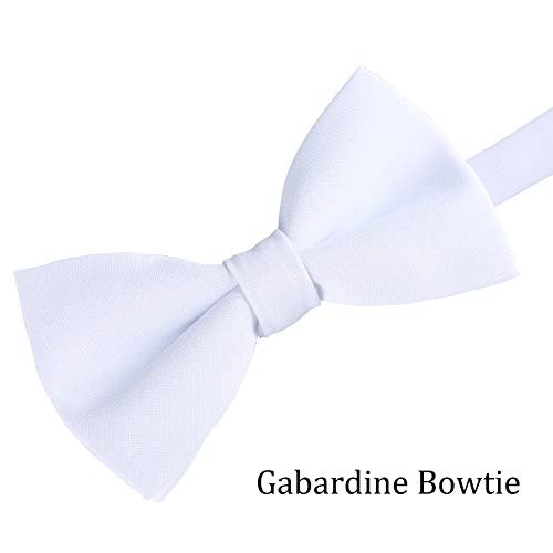 Image of WELROG Classic Pre-Tied Bow Tie for Children & Adults Solid Color Adjustable Bowtie