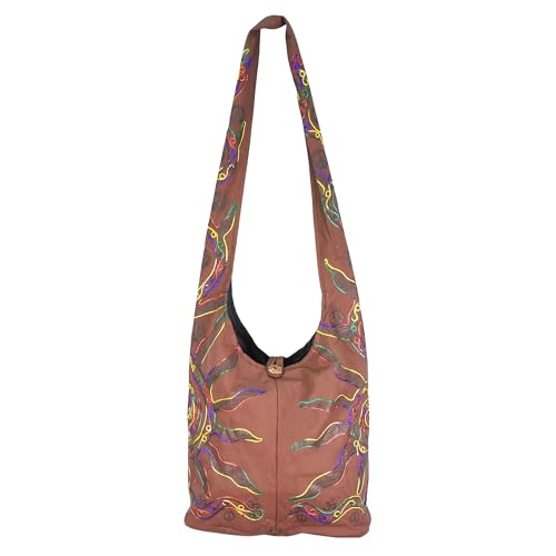 Image of Mandala Crafts Hippie Bag, Large Boho Hobo Purse for Women, Crossbody Shoulder Sling Bags for Indie Style Bohemian Accessory