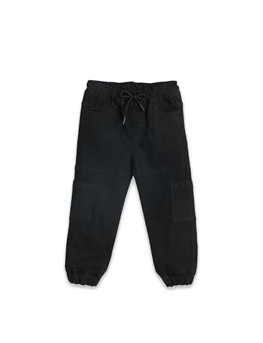 Image of Amazon Brand - Symbol Girls Cotton Rich Stretchable Jogger Jeans | Elasticated Waistband and Cuff | Casual Denim | Age 2-14 Years