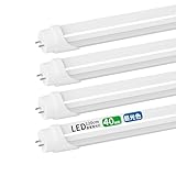 led蛍光灯 40w形 直管 120cm グロー式工事不要 両側給電 T8 1198mm 40W型 蛍光灯 led led蛍光管 40w 直管型led LED直管蛍光灯40w形 口金G13 節電 (昼光色, 4本)
