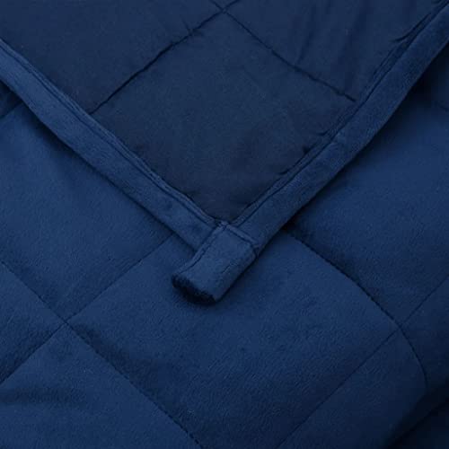 Couverture lestée bleu 122x183 cm de 5 kg pour lit et chambre