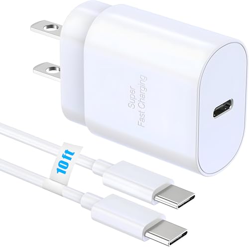 Image of TT&C 30W USB C Charger Block, with 10FT Cable for iPhone 17,16,15