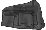 tepro Abdeckhaube Universal für Smoker mittel, schwarz (73,7 x 125,7 x 119,4 cm)