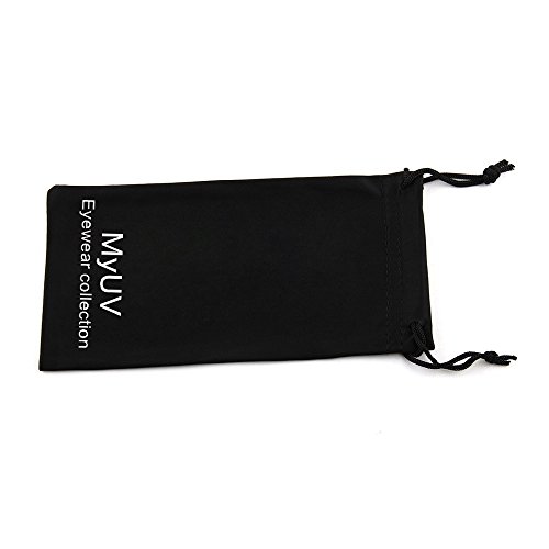 Polarized 80's Retro Classic Trendy Stylish Matte Sunglasses for Men Women With Microfiber Soft Case2