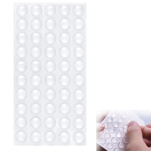 Transparent Rubber Feet for Chopping Boards, 50 Pcs Self-Adhesive Bumper Pads, Non-Slip Sticky Pads for Electronics, Glass, and Craft Projects
