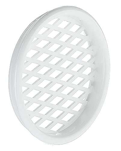 Gedotec Ventilation Grille Plastic White, Gridded, Pack of 10 - Image 2