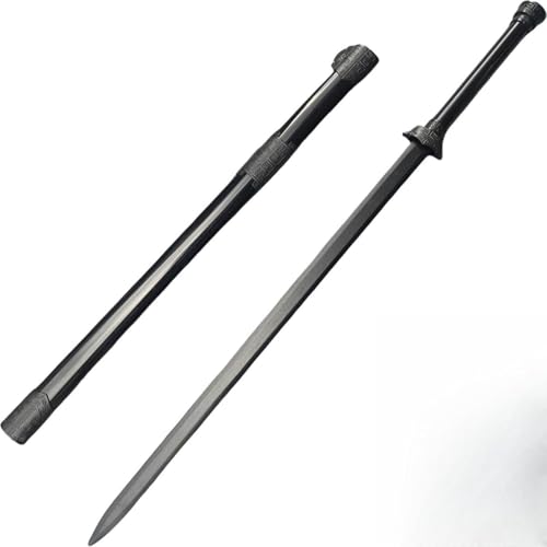 TrekTrack 竹刀 木刀 居合練習刀 素振り用 サムライソード 竹製 鞘付き 軽量 複数のスタイル 伝統工法 未開封刃 剣術 武道 トレーニング 初心者向け 誕生日プレゼント 練習用 室内用 室内装飾 舞台道具 稽古用 贈り物 (A)