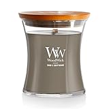 WoodWick Medium Hourglass Candle Sand/Driftwood - Premium Soy Blend Wax Pluswick Innovation Wood Wick Made in USA
