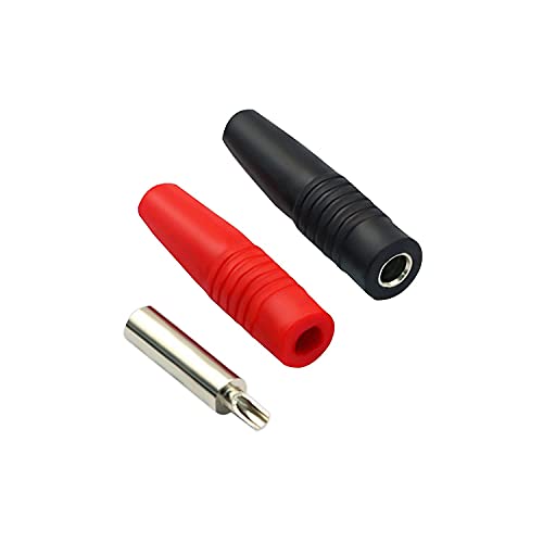 10 pares adaptadores banana 4mm con funda aislante miniatura 6