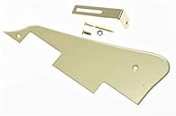 Gold Mirror with Gold Bracket Pickguard is made of Plastic; Bracket is made of Metal The pickguard only fits Standard Epiphone Les Pauls, it do not fit Gibson Les Pauls