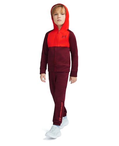 Image of Under Armour Boys' 2-Piece Hoodie Set, Full Zip Sweatshirt and Fleece Pants