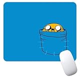 Jake The Dog Pocket Finn Come Along with Me Adventure Time Cartoon Animated TV Show Non-Slip Mousepad Gaming Computer Mouse Pad Gaming Desktop Laptop Mouse Pad with Stitched Edge 7.1 x 8.7 inches