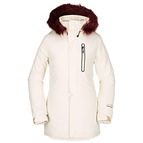 Volcom Women's Eva Insulated Gore-Tex Snow Jacket, Bone, Medium