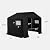 Best Choice Products 10x8ft Outdoor Storage Shed, Carport, Canopy Shelter, Dual Doors & Windows, Metal Frame, Weather-Resistant, Perfect for Storing Motorcycle, Bike, Garden Tools – Black