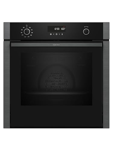 NEFF B5ACH7HG3, N50, Einbau-Backofen, Made in Germany, LCD Display ohne Knebel, Slide und Hide, 3D Heißluft, 8 Beheizungsarten, CircoTherm, AirFry, Pyrolyse und EasyClean, 60 x 60 cm, Graphite Grey NEFF B5ACH7HG3, N50, Einbau-Backofen, Made in Germany, LCD Display ohne Knebel, Slide und Hide, 3D Heißluft, 8 Beheizungsarten, CircoTherm, AirFry, Pyrolyse und EasyClean, 60 x 60 cm, Graphite Grey