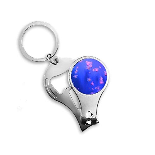 Ocean Jellyfish Science Nature Picture Nail Nipper Ring Key Chain Bottle Opener Clipper