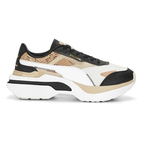 PUMA Womens Kosmo Rider PRM Lace Up Sneakers Shoes Casual - Beige, Black, White