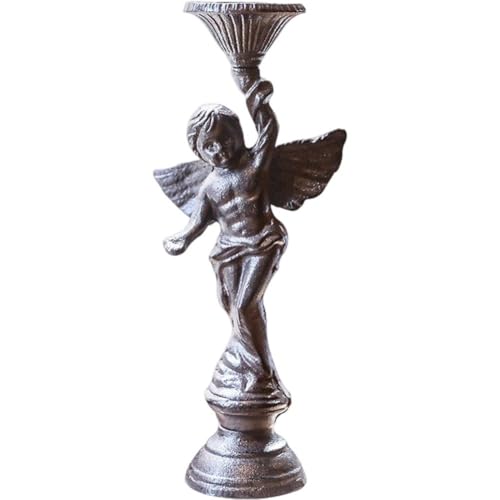 Chandelier Stand Candélabre Anges en Métal Patiné