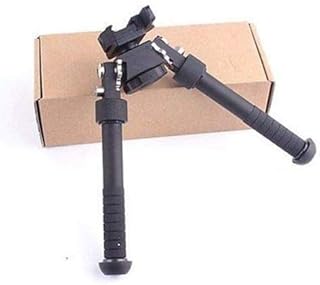 V8 Rifle Bipods Can Be Tilted 360 Degrees, Tactical Shooting Bipod 6-9 Inches Picatinny Rail Folding Tripod Adjustable Rail Clamp Mount Rotation Adapter for Hunting Outdoors - Erobo