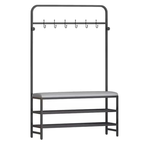 Vestiaire de rangement entrée en métal pour organiser le mudroom et le salon