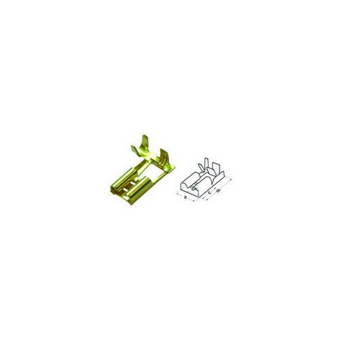 Terminal enfichable femelle plat pour câblage en angle droit Haupa 280064