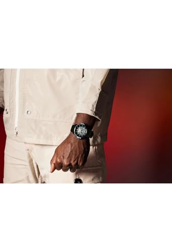 Image of Citizen Men's Eco-Drive Star Wars Imperial Storm Trooper Black Ion Plated Stainless Steel Case Watch, Perforated Black Silicone Strap, Black Dial, 3 Hand (Model: AW1659-00W)