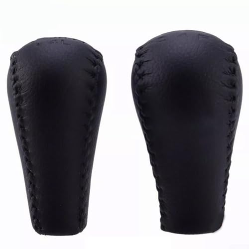 Juego de pomos de palanca de cambios y caja de transferencia de cuero negro para Patrol GU Y61/Y62 - Reemplazo directo, compatible con OEM de alta resistencia (32865-40