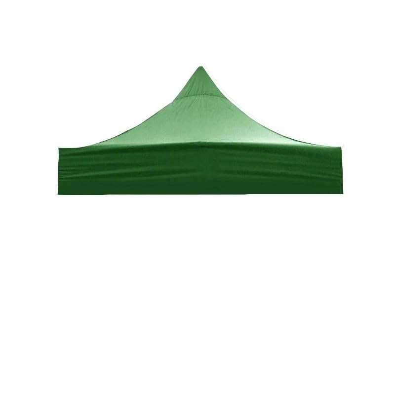 ZWCSHUU Waterproof Sun Shade Tent Top Cloth Outdoor Gazebo Replaceable Roof Oxford Cloth UV Protect Cover Canopy Top Replacement Cover(2x2m Green)