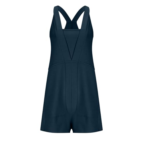Image of Summer Rompers for Women 2026 Spring Flowy Dressy Casual Boho Jumpsuits Beach Comfy Linen Athletic Overalls