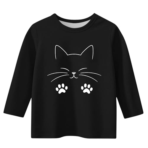 Girls 3/4 Length Sleeve Tops Star Print Loose Crew Neck Cute Graphic T-Shirt Blouse Casual Clothes for 3-12 Years3