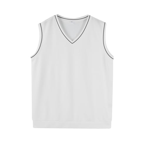 Lightweight Sweater Vest Men V Neck Slim Fit Casual Sleeveless Knitted Pullover Sweaters Business Work Waistcoat3