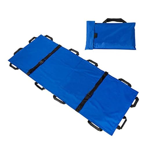 救護用担架 レスキュー折りたたみ式ストレッチャー、12個の強化ハンドル、緊急搬送補助医療用ストレッチャー、ポータブル患者動物移動装置、家庭用大型犬多目的