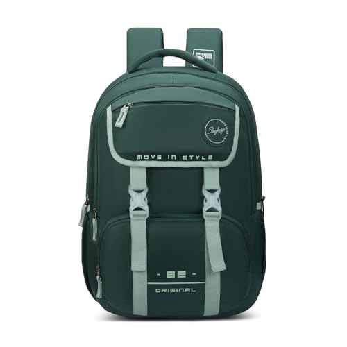 Image of Skybags Sizzler Pro 39L Casual Backpack for Boys & Girls with 3 Compartments & Adjustable Strap | Insulated Tiffin Pouch | Rain Cover | Aer-Zone Back Panel | Perfect for School & Travel - Unisex