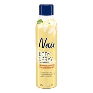 Nair Hair Remover Body Spray, Arm, Leg and Bikini Hair Removal Spray, 7.5 Oz Can