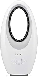 LivePure LP1500FAN Oscillating Bladeless Vortex Whole Room Fan with Remote, Sleep Timer, Accent