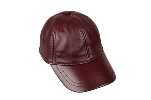 Image of Genuine Leather Unisex Baseball Cap