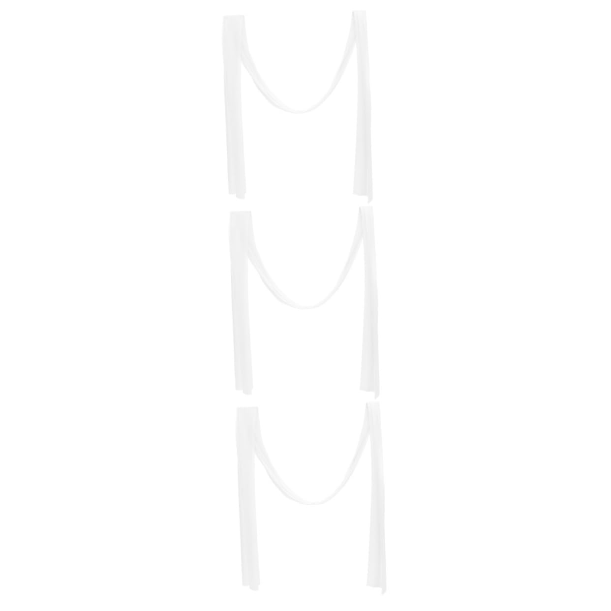 Cabilock 3 Pièces Voile de Fond extérieur Rideaux de Tulle décoration de cérémonie de Mariage Decoration Plafond Wedding Rideaux Transparents Rideaux de fenêtre drapé d'arc de Mariage