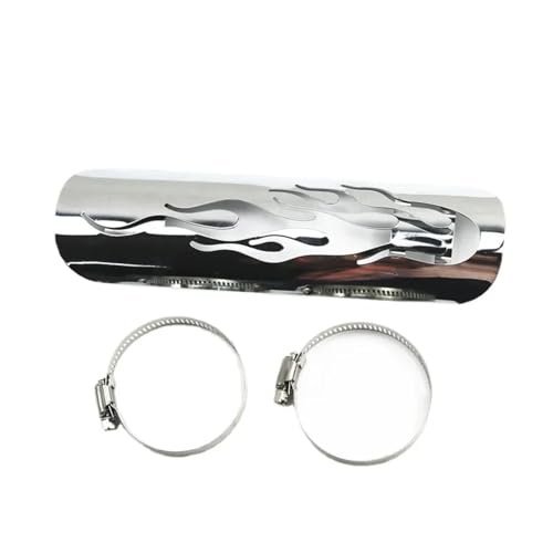 Protector térmico de escape universal para tubo de moto cruiser custom 2