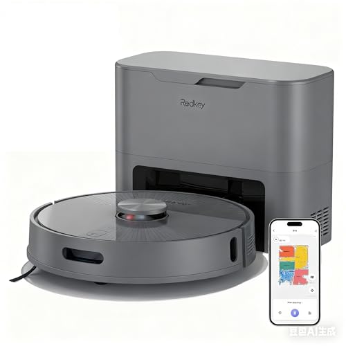 Redkey R10 Robot Vacuum, 3-in-1 Vacuum Robot with Suction Station and Mop