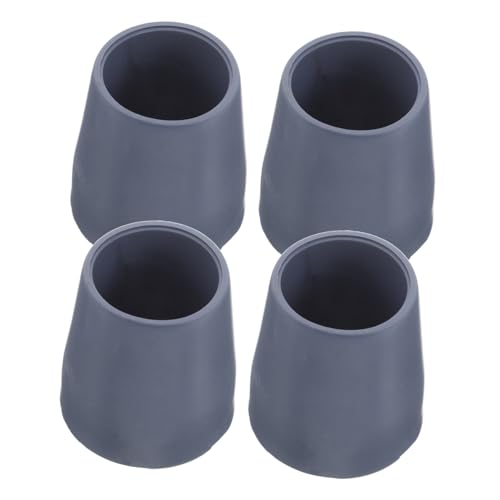 IWOWHERO 4個浴室椅子用防滑ゴム脚カバー 滑り止め機能付き床保護クッション 多用途シャワーチェア 杖用耐久性ラバーキャップ