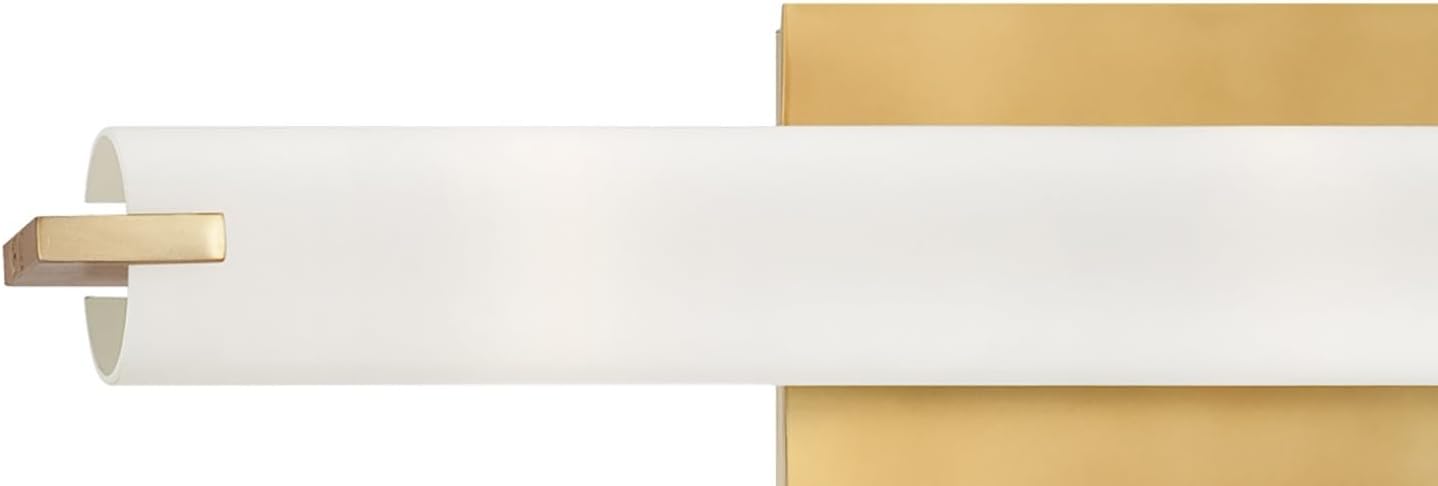 GEORGE KOVACS P5044-248 Tube Wall Sconce, 3-Light, 180 Total Watts, 4.75-in H x 20.5-in W, Honey Gold