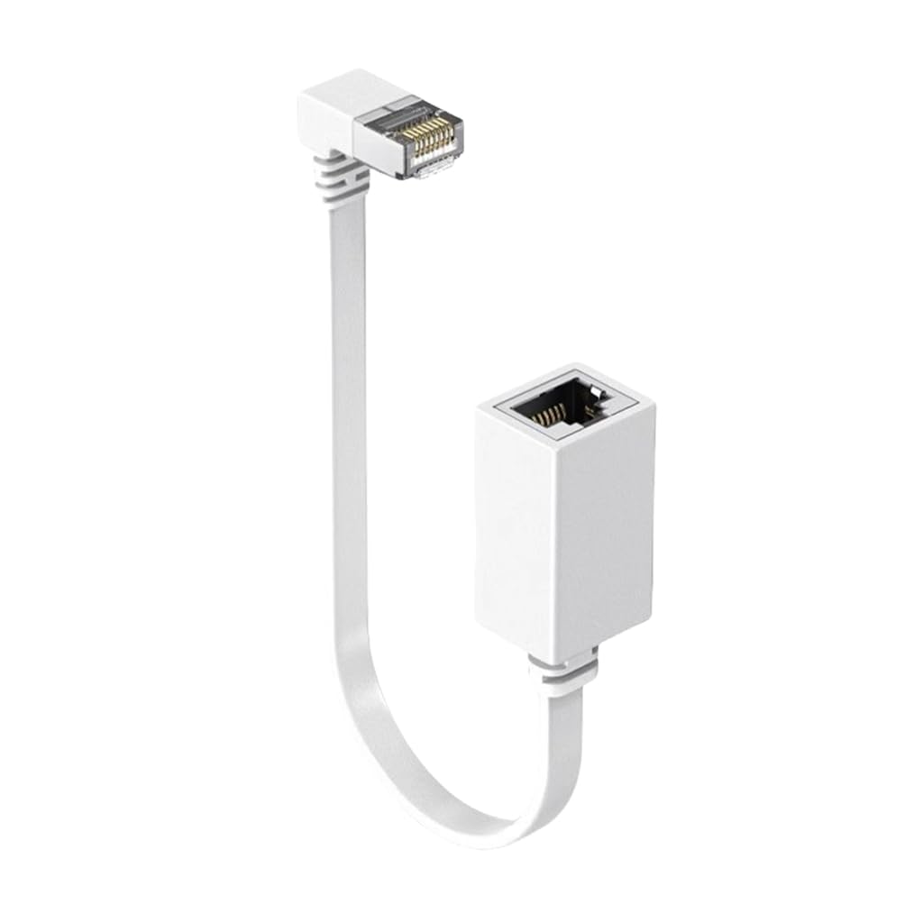 Elnwnnkc Ethernet Extension Cable Networking Cat7 Ethernet Extender Cable Adapter RJ45 Cord Shielded Male to Female